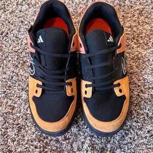 Adidas Men's Freeride Black and Orange Sneakers for biking